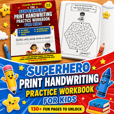 Hero Mission Handwriting Practice for Kids