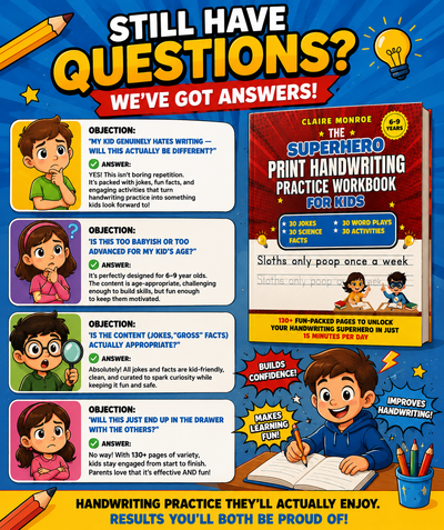 Hero Mission Handwriting Practice for Kids