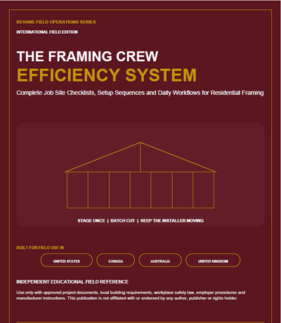 The Framing Crew Efficiency Checklist