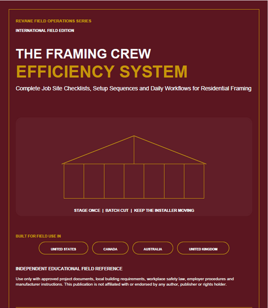 The Framing Crew Efficiency Checklist