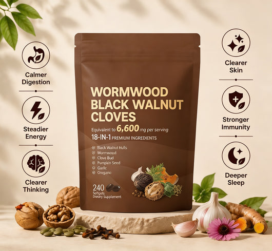Revane Wormwood Black Walnut Cloves — 18-in-1 Botanical Gut Cleanse Formula